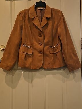 Studio Works Camel Blazer with Front Buttons
